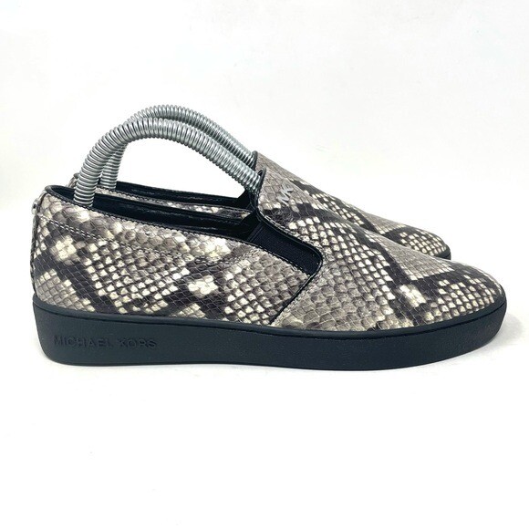 Michael Kors Slip On Sneaker Snakeskin Black Womens 8 | eBay display picture 2