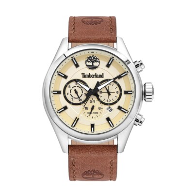 Timberland Mens Analog Watch With Multi Functions With Leather Band TDWJA1912042