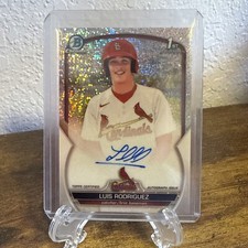 2023 Bowman Chrome Prospect Autographs  #CPA-LR Luis Rodriguez speckle /299 