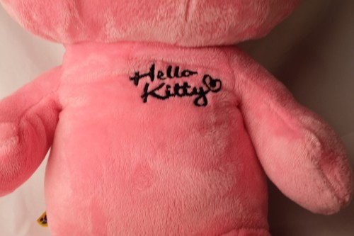 HELLO KITTY Build-a-Bear 2012 pink 18" Senrio Plushy toy W Bow Leopard Cheetah - Picture 5 of 12