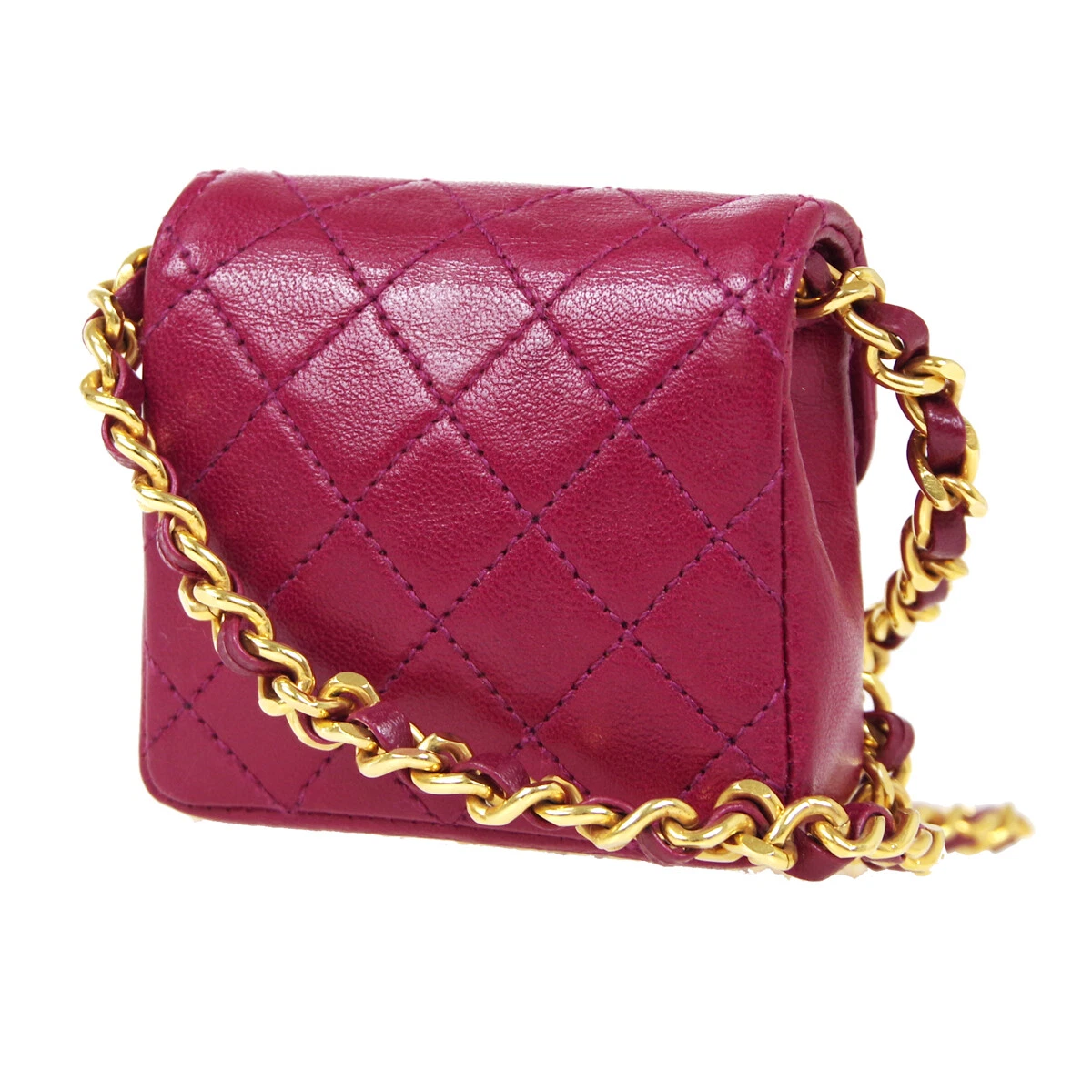 Small Classic Double Flap Caviar Red GHW