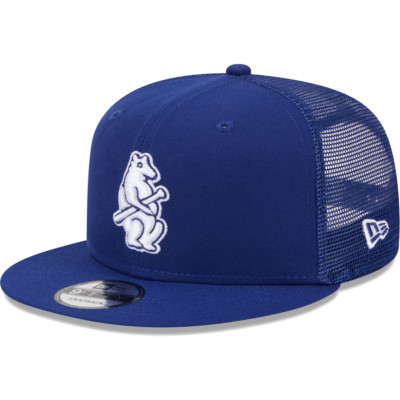 Chicago Cubs New Era Cooperstown Collection Team Trucker 9FIFTY Snapback Hat MLB