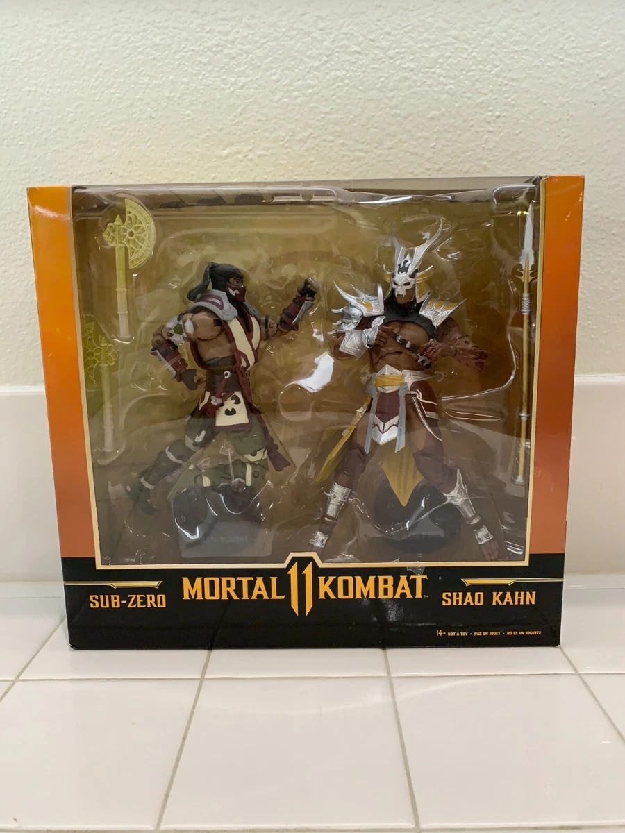  Sub Zero vs. Shao Khan Mortal Kombat 11 McFarlane Toys Action  Figure 2-Pack : Toys & Games