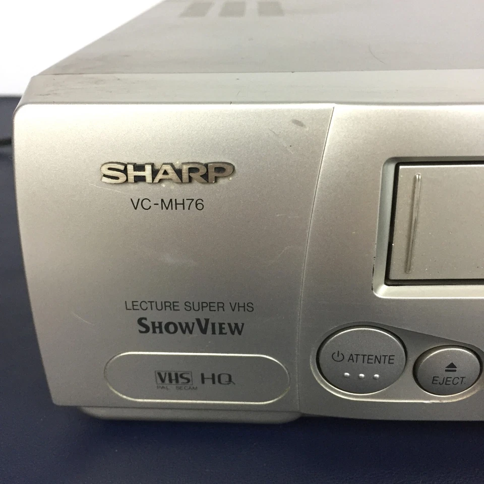 Magnétoscope Sharp VC-MH76 Super VHS S-VHS / Cassette K7 VCR / 6 Têtes (VCMH76) - Photo 2/4