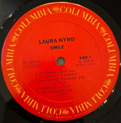Laura Nyro - Smile (Ex/VG) - Picture 2 of 2