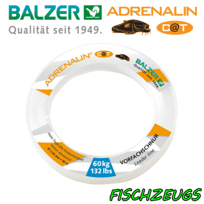 Balzer Adrenalin Cat Vorfachschnur Soft Mono Angelschnur Waller Vorfach Catfish