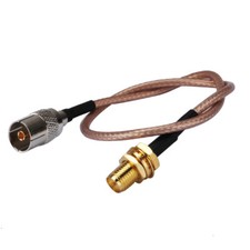 IEC DVB-T TV PAL female to RP-SMA Jack male pigtail cable RG316 10cm for wifi