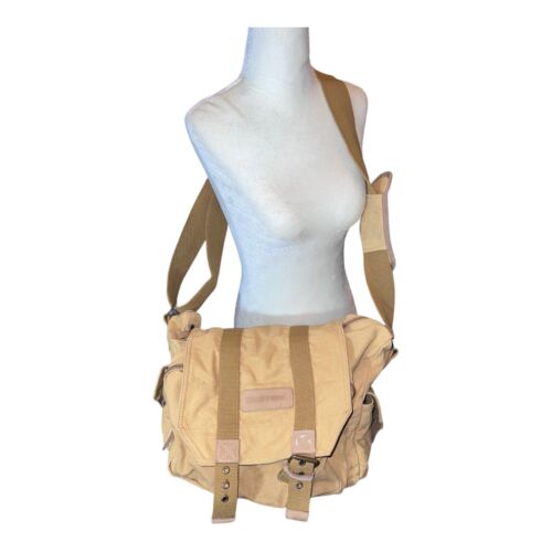 Bestek DSLR Camera Carrying Bag - Khaki Canvas - (for Nikon + Canon Cameras) - Afbeelding 1 van 12