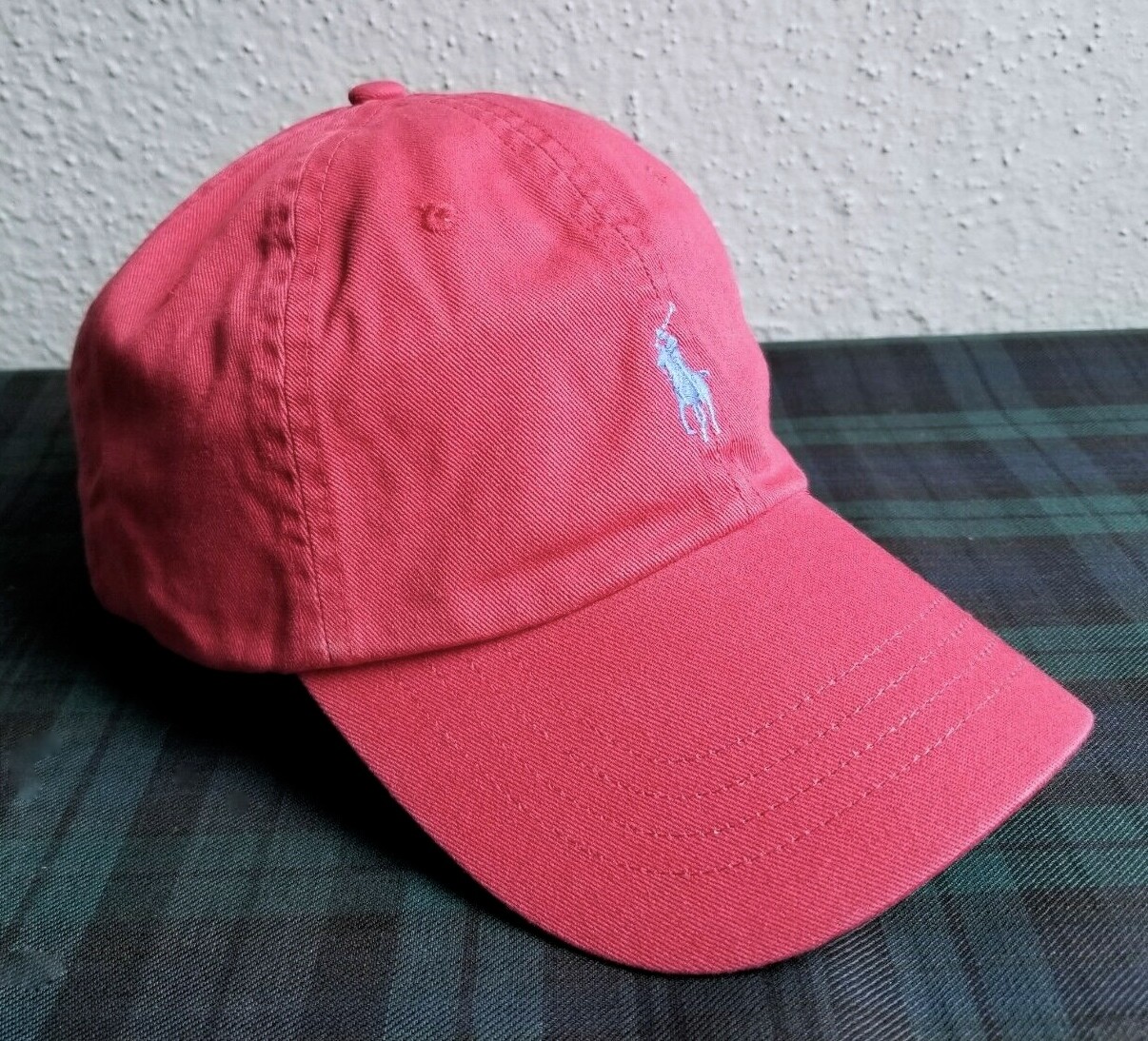 CAPPELLO BERRETTO DA BASEBALL POLO RALPH LAUREN PONY LOGO UOMO STRAPBACK ROSSO: OSFA