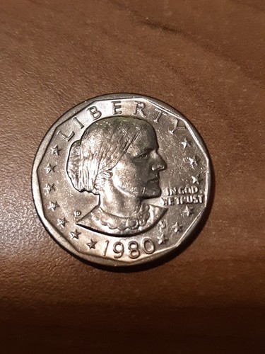 Susan B. Anthony Clad Coin 1980 D Denver Mint 1D Nice Not Silver - Picture 7 of 13