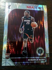 Kendrick Nunn 2019-20 NBA Hoops Premium RC Flash Variation Prizm Heat