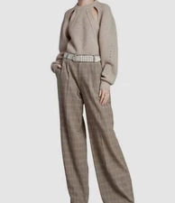 $1130 Isabel Marant Women Beige Palma Cutout Wool Cashmere Sweater Sz IT40 US8