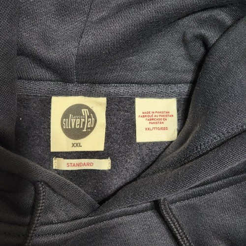 Levi's Silver Tab Hoodie XXL Black Sweatshirt Pullover Logo Spell Out Men’s NWT - Picture 3 of 11