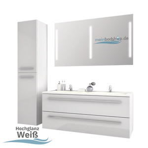 Badmöbel Set Danny Komplett 8 Teilig 90 Cm Weiss | Homeline Der Möbel Onlineshop Für Preisbewusste
