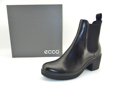 Ecco METROPOLE ZURICH Stiefelette Chelsea Boots Schwarz Stiefel Schuhe Leder 39