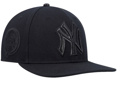 New York Yankees Hat Men's Triple Black Adjustable Baseball Cap