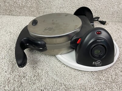 Presto 03510 Stainless Steel Ceramic 180° FlipSide Belgian Waffle Maker Black