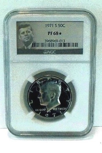 1971-S KENNEDY  PF-68+ HALF DOLLAR NGC