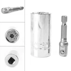 2x/Set Mechanics Socket Tool Wrench Craft Piece Sockets Ratchet Universal