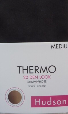 HUDSON Damen Thermo Strumpfhose 20 den Look semi-blickdichte Winterstrumpfhose