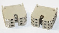 Lot of 2 - Siemans 8WA 1 302 Beige Terminal Block 600V 8-14AWG Size 14 8WA1302