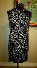 NEW ANN TAYLOR SZ 4P BLACK/GRAY LINED SHIFT DRESS M.S.R.P. $119.99/SALE $64.99