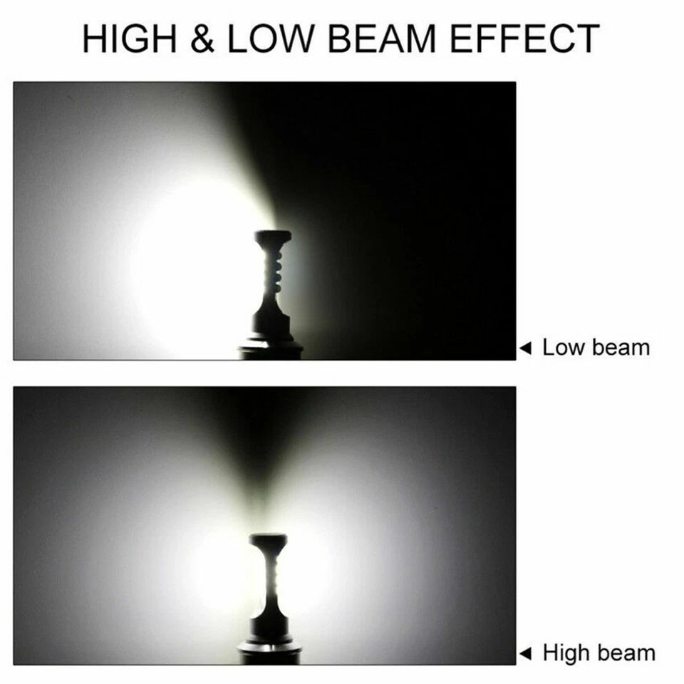 2x BA20D 12V LED Birne Motorrad Strahl Scheinwerfer Fahrlicht Wasserdicht 24W - Bild 4 von 4