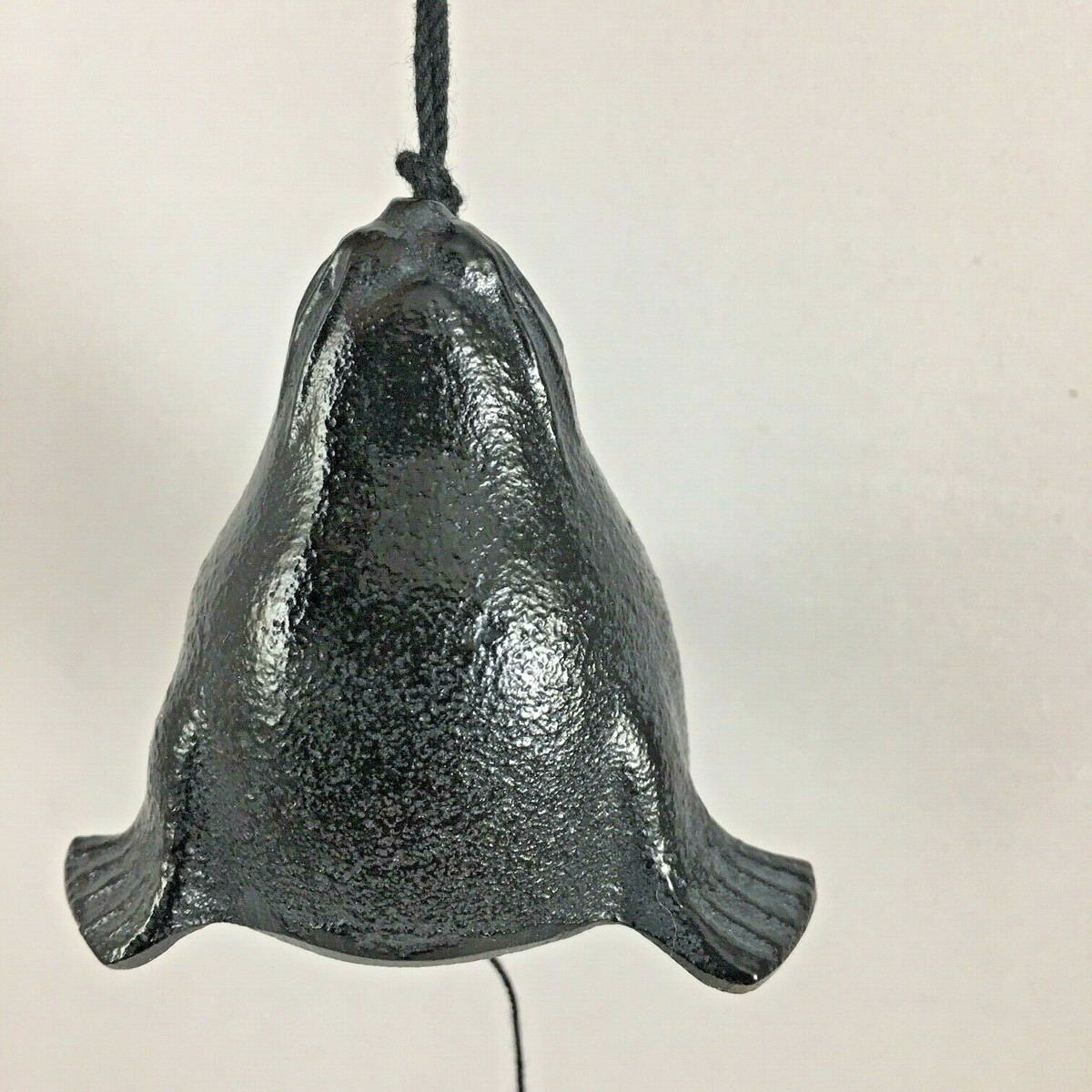 Kotobuki Japanese Wind Chime Bell Cast Iron Black Sea Lion 485-087
