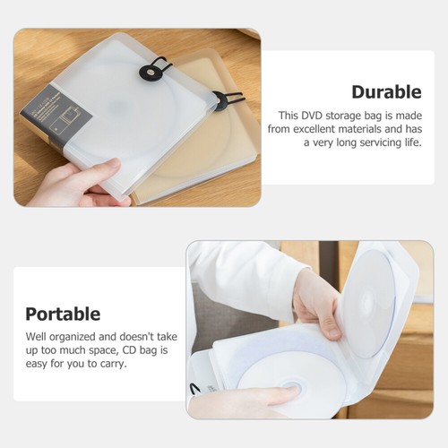 CD Case Binder 12-Capacity CD Storage Book CD Storage Container CD Organizer - Afbeelding 11 van 12