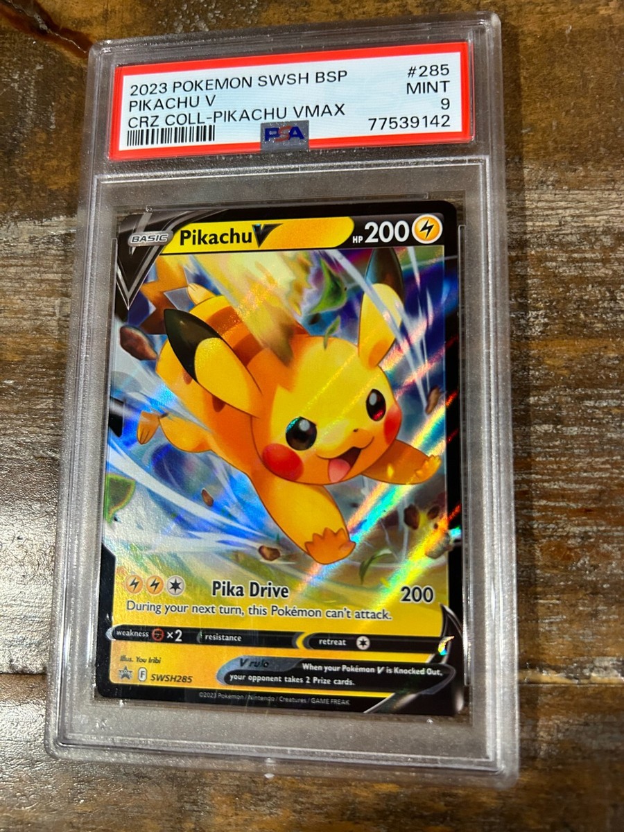 POKEMON 2023 Promo Crown Zenith PIKACHU V SWSH285 Vmax Coll PSA 9
