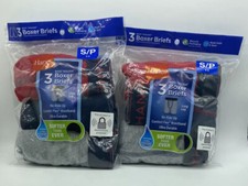 Hanes 6-8 Boys Small 6 ct. Long Leg Boxer Brief Tagless No Ride Up Wicking Cool