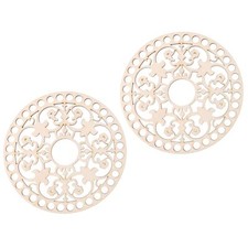 Wood Basket Bottom 5.5"14cm Round Wooden Crochet Bag Bottom Wooden Basket Bot...