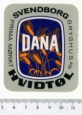 Dänisches Bieretikett - Svendborg Brauerei - Dänemark - Dana Hvidtol