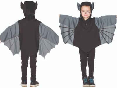 Kinder Fledermaus Kostüm Set – Halloween Umhang Mit Flügeln & Maske, Gruselig-cool Für Partys