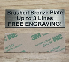 Custom Engraved 1x3 Bronze Tag Sign Plate  Personalized Memory of Urn Plaque