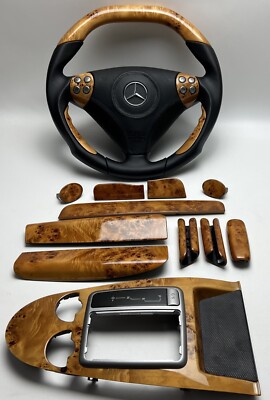 Mercedes SLK R171 MK1 poplar wood steering wheel wood steering wheel interior trim kit
