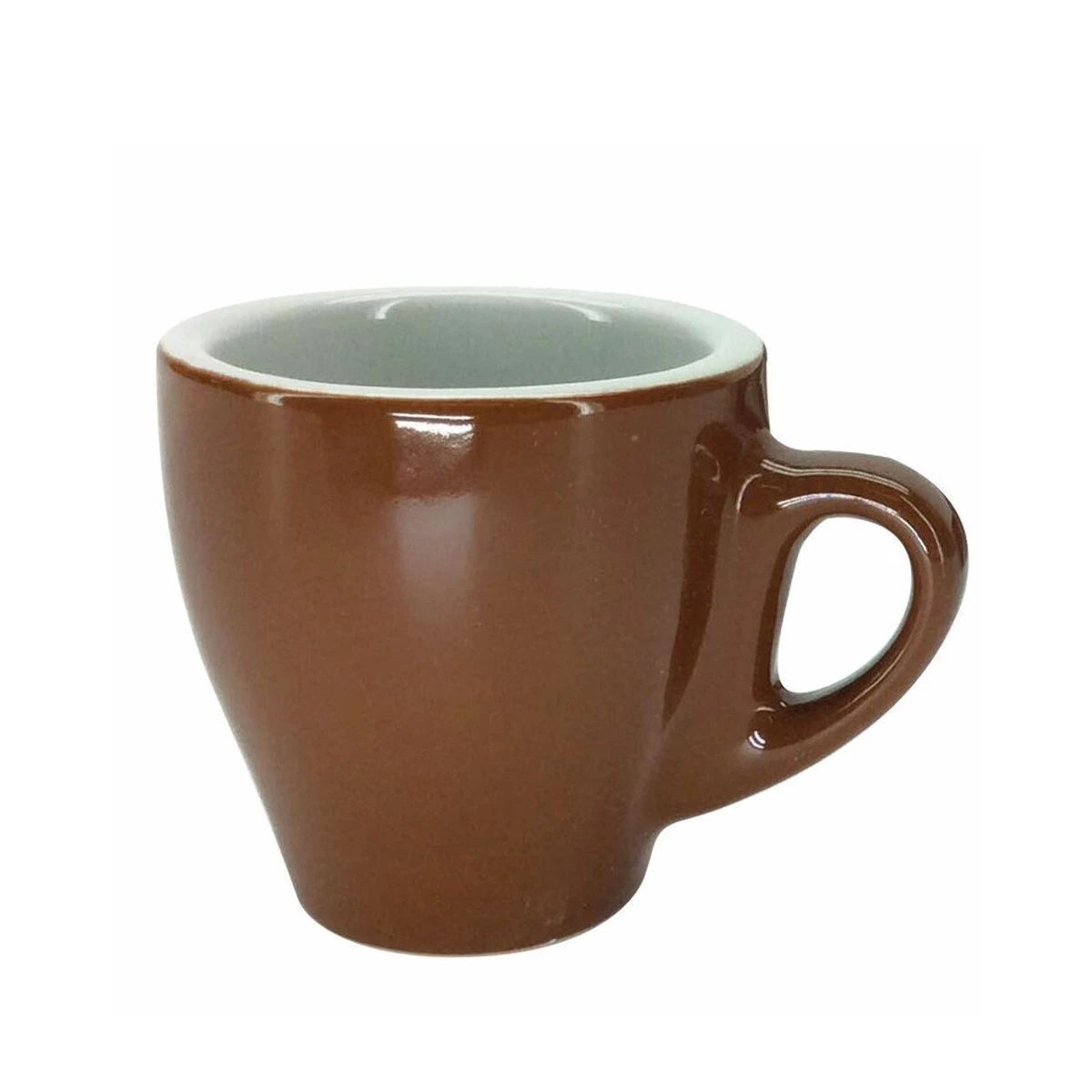 Tazza Con Piattino ASA Cuba – In Ceramica Marrone, 200 Ml, Made In Italy