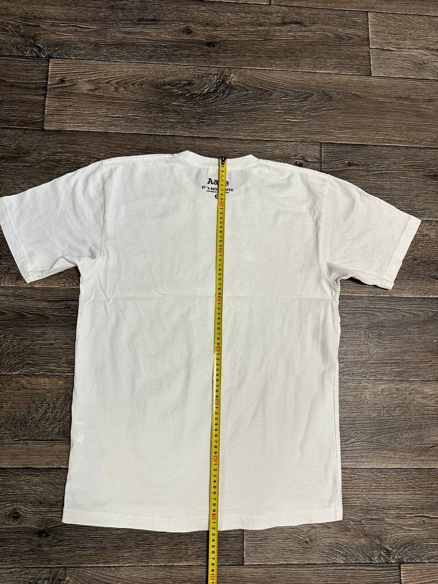 A Bathing Ape BAPE AAPE white Men's T-Shirt large Y2K | eBay