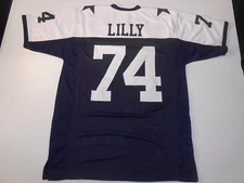UNSIGNED CUSTOM Sewn Stitched Bob Lilly Thanksgiving Jersey - M, L, XL, 2XL