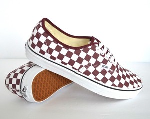 burgundy white vans