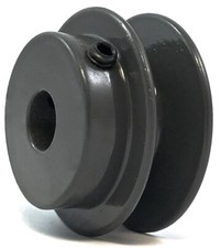 SHEAVE PULLEY BK40 X 1/2" bore for belt A,B 2 Hex set screws cast Iron OD 4.5"