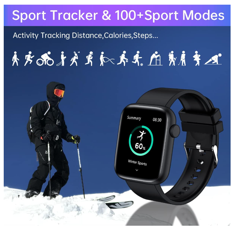 Men's Women's Smart Watch Fitness Tracker Answer/Make Calls for Android
