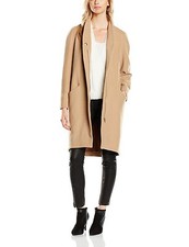 Great Plains Long Camel Shrewsbury Zip Stretch Coat Jacket Xs S M L Xl Bnwt £150