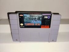 Carrier Aces (Super Nintendo Entertainment System, 1995) Authentic & Tested