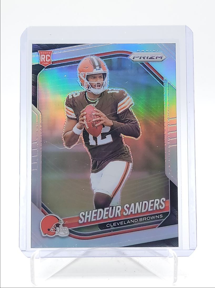 SHEDEUR SANDERS 2025 PANINI PRIZM ROOKIE FOOTBALL SILVER BROWNS RC Q6184