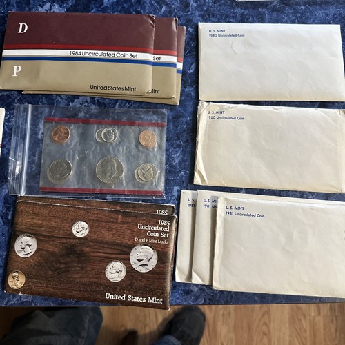 19 Sets Lot of 1980’s P-D Mint Uncirculated Sets ORIGINAL See All Pics