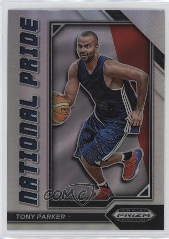 2023-24 Panini Prizm Draft Picks National Pride Tony Parker #14 HOF w1s
