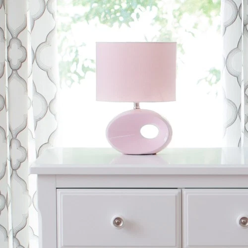 Lite Source LS-22315ORN Hennessy Table Lamp, 5" x 9" x 12.5",Ceramic, Fabric,... - Picture 3 of 3