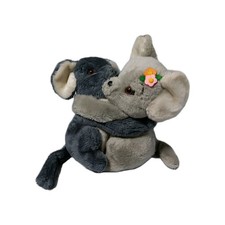 VINTAGE 1981 DAKIN HUGGING GREY MICE MOUSE BOY  GIRL STUFFED ANIMAL PLUSH TOY