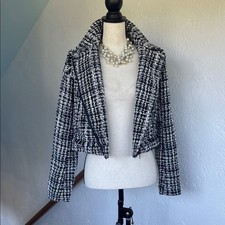 a new day Black and White Checkered Blazer
